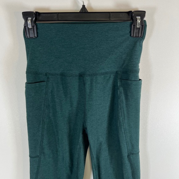 Beyond Yoga High Waist Pocket Leggings Deep Teal Heathered Activewear Size S - Picture 2 of 8